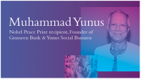 Hult joins Nobel Prize winner Muhammad Yunus to promote social business