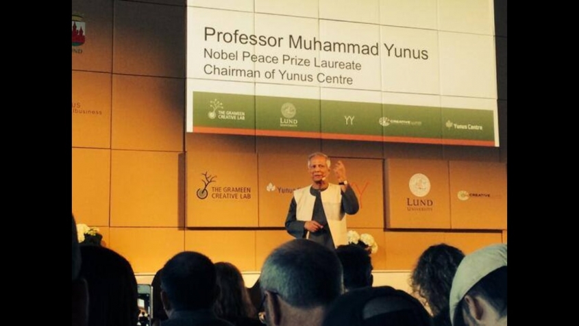 Yunus Launches European Social Business Week in Lund, Sweden